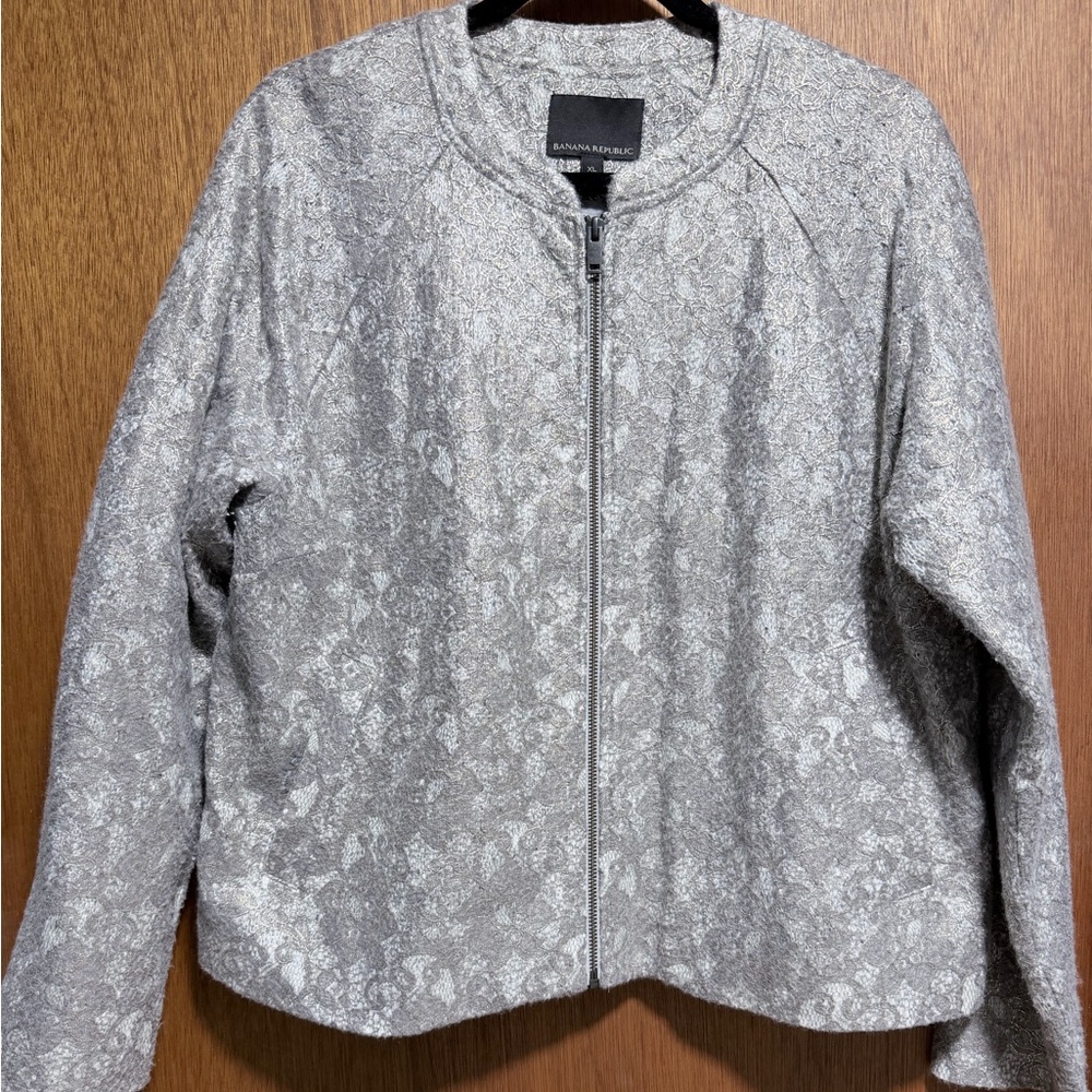 Banana Republic Gray Textured Sweater XL